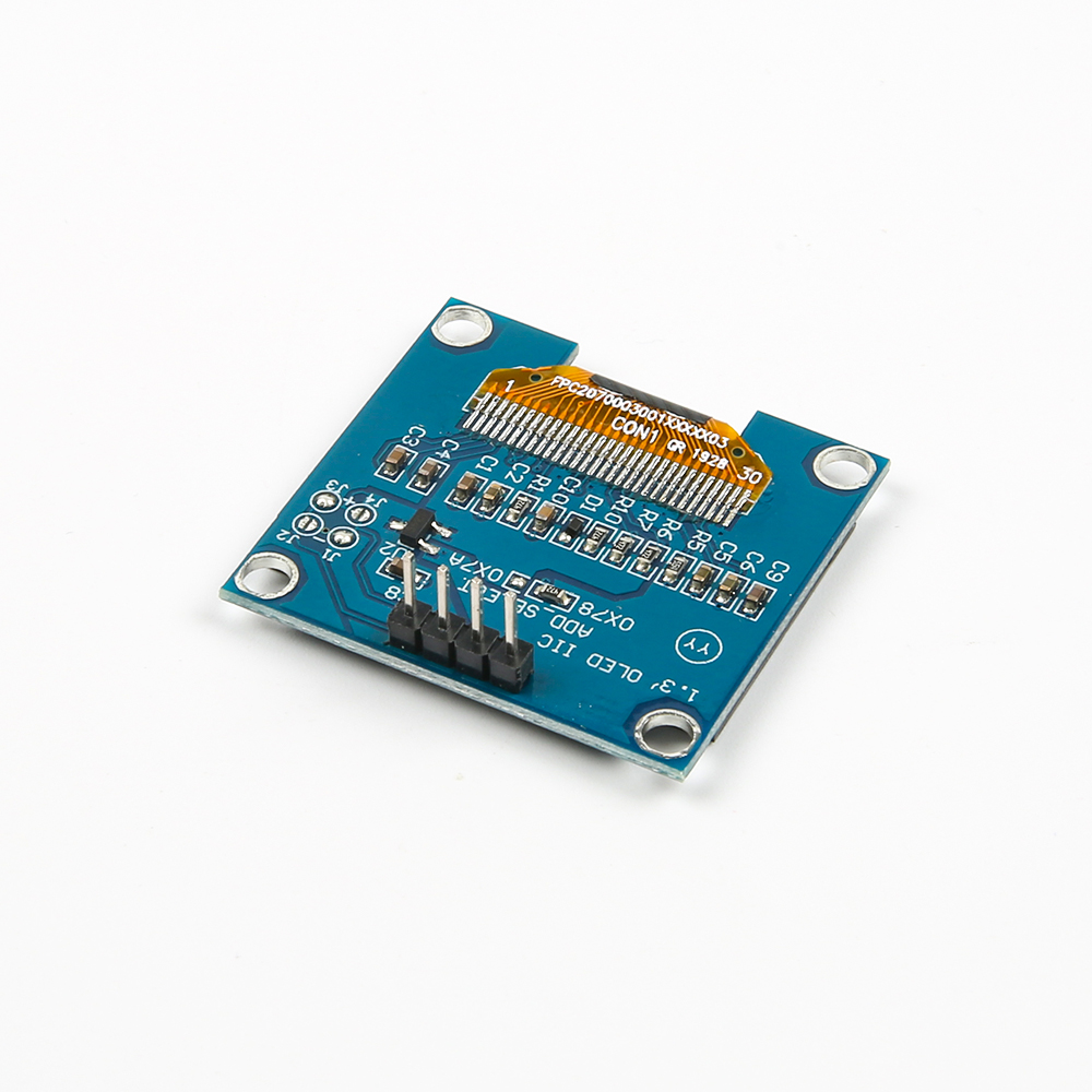 "Дисплей I2C OLED LCD 1.3"", SH1106 синие символы на белом экране"